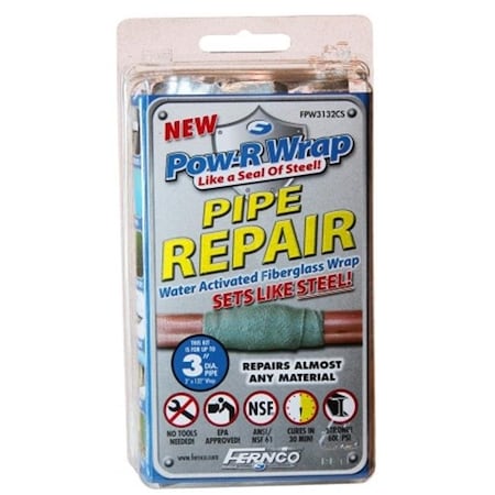 Fernco Fernco Inc 3in. Epoxy Pow-R Wrap Pipe Repair FPW3132CS FPW3132CS